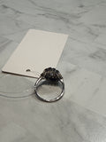 Sterling Silver Sapphire CZ Ring, 10