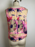 Steve Madden Denim Floral Top, M