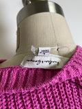 Hunter & Brown Pink Cropped Sweater, L