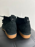 Hush Puppies Black Suede Shoes, 7