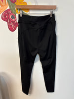 Pop Fit Black Pocket Athletic Leggings, L