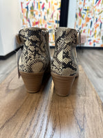 Seven Dials Snake Print Boots, 10