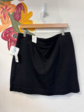 New Croft & Barrow Black Skort Skirt, L