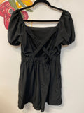 Lily Rose Black Romper, S