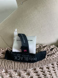 Bobi Black Brown Open Stitch Sweater, M