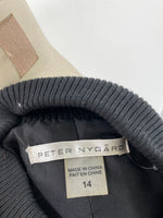 Peter Nygard Black Zip Front Jacket, 14