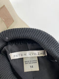 Peter Nygard Black Zip Front Jacket, 14