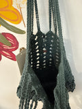 Free People Green Crochet Handbag, 10"x10"