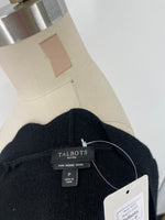 Talbots Black Merino Wool Cardigan, P