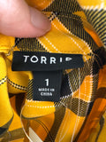 New Torrid Yellow Top, 1X