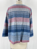 Alfred Dunner Blue/Pink Top, L Petite