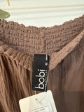Bobi Los Angeles Brown Gauze 32" Inseam Pants, XL