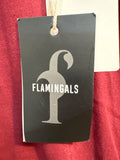 New Flamingals Burgundy 33" Inseam Jeans, 16/18