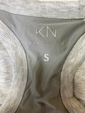 Klassy Network Gray Built In Bra Brami Tank, S