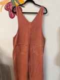 Madewell Denim 27.5" Inseam Overalls, XL