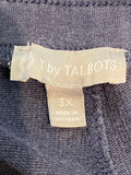 Talbots Blue 28" Inseam Pants, 3X