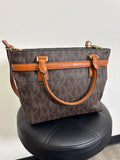 Michael Kors Brown Crossbody Satchel, 13"x9"