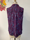 Cabi Snake Print Top, M