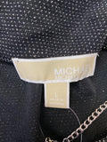 Michael Kors Metallic Black Top, L