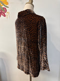 Soft Surroundings Animal Print Top, L Petite