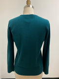 New Investments Green Cashmere/Wool Sweater, S Petite