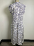 White House Black Market White/Blue Dress, 12