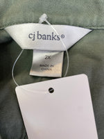 CJ Banks Green Vest, 2X