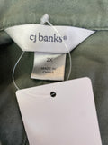 CJ Banks Green Vest, 2X