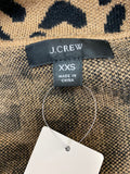 J. Crew Open Front Leopard Sweater Blazer, XXS