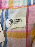 Candance Cameron Bure Plaid Top, XL