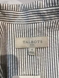 Talbots Stripe Blazer Jacket, 4