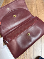 Cartier Burgundy Leather Wallet, 7.5"x4.5"