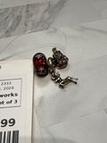 Silverworks Sterling Silver Christmas Charms, Set of 3