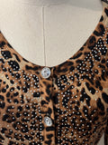 Boston Proper Animal Print Cardigan, S