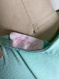 Pink Lily Green Dress, M