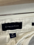 Charter Club White Lexington Straight 28" Inseam Jeans, 10 Petite