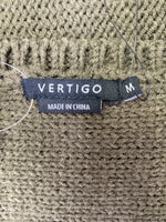 New Vertigo Rabbit Fur Trim Sweater, M