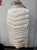 Talbots Cream Vest, 3X with removable faux fur collar