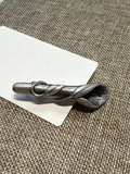 Vintage Tussie Mussi Posey Pewter Pin Brooch, 2"