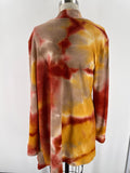 Skinny Tees Tie Dye Cardigan, 1X/2X