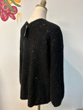 Loft Black Sequin Sweater, 1X