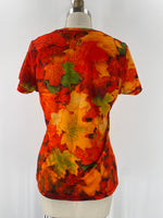 Ink Burn Print Top, L