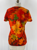 Ink Burn Print Top, L