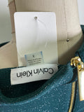 New Calvin Klein Metallic Green Dress, 8