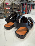 Vagabond Black Leather Sandals, 39 (9)