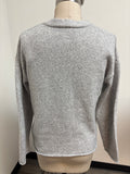 Gray Cardigan Sweater, XS