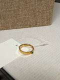 Boden Gold with Green Stone Ring, 7