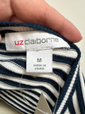 Liz Claiborne Blue Stripe Sweater, M
