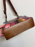 Anuschka Hand Painted Crossbody Bag, 9"x8"