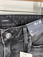 New Express Black Straight Jeans, 28 (6)